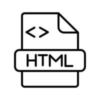 icône de vecteur html