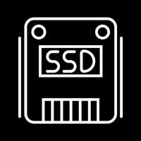 icône de vecteur ssd