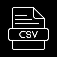 icône de vecteur csv