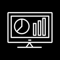 icône de vecteur de statistiques en ligne