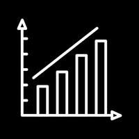 icône de vecteur de barre ascendante