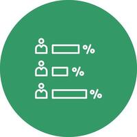 icône de vecteur de résultat de vote