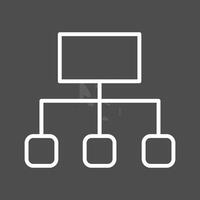 icône de vecteur d'organigramme