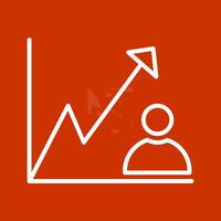 icône de vecteur de croissance d'entreprise