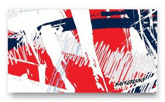 proche en haut abstrait La peinture dans rouge, blanc et bleu adapté pour patriotique conceptions, art impressions, et Contexte textures. vecteur