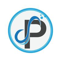 graphique vecteur illustration de lettre p logo et symbole parfait pour magasin image de marque, entreprise, etc., sur gris Contexte