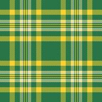 remise vecteur Contexte transparent, célèbre plaid tartan texture. tomber vérifier textile modèle en tissu dans vert et Jaune couleurs.