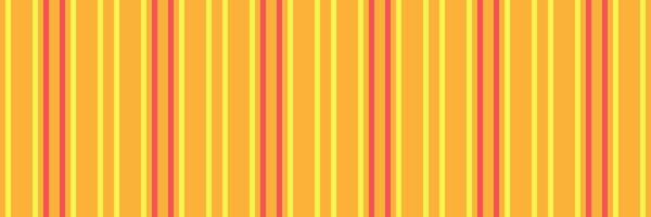 coloré textile verticale Bande, anniversaire texture vecteur Contexte. rugueux modèle en tissu sans couture lignes dans ambre et Jaune couleurs.