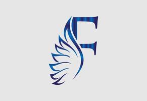 F lettre logo conception et monogramme logo conception vecteur