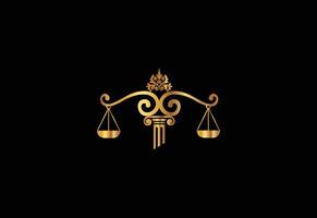 faible raffermir logo vecteur modèle, Justice logo, égalité, jugement logo vecteur illustration