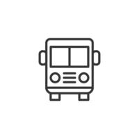 autobus station contour icône pixel parfait pour site Internet ou mobile app vecteur