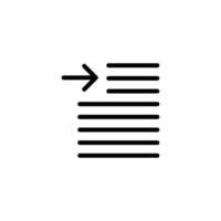 paragraphe outil icône ou logo conception isolé signe symbole vecteur illustration - haute qualité ligne style vecteur icône