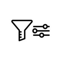 filtre icône ou logo conception isolé signe symbole vecteur illustration - haute qualité ligne style vecteur icône