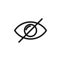 invisible icône ou logo conception isolé signe symbole vecteur illustration - haute qualité ligne style vecteur icône