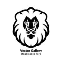 création de logo de lion vecteur