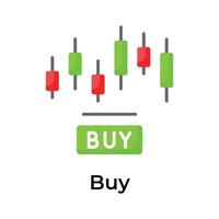 Stock commerce vecteur conception, acheter Stock icône modifiable style