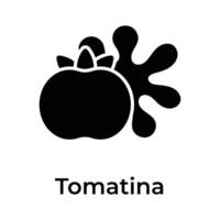 Créatif icône conception pour Espagnol la tomate, tomate Festival vecteur