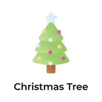 avoir une Regardez à cette Créatif et magnifique icône de Noël arbre, en haut pour prime utilisation vecteur