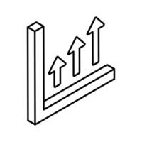 croissance graphique représentant vecteur conception de affaires analyse, en haut pour prime utilisation