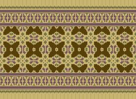 traverser point frontière. broderie traverser point. ethnique motifs. géométrique ethnique Indien modèle. originaire de ethnique motif.texture textile en tissu Vêtements tricots imprimer. pixel horizontal sans couture vecteur. vecteur