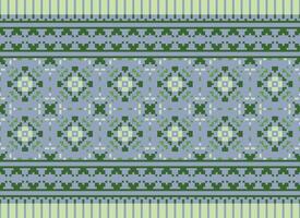 traverser point. géométrique ethnique motifs. conception pour sari, patola, sari, dupatta, vyshyvanka, Rushnyk, dupatta, vêtements, tissu, batique, tricots, broderie, Ikkat, pixel modèle. traditionnel conception. vecteur