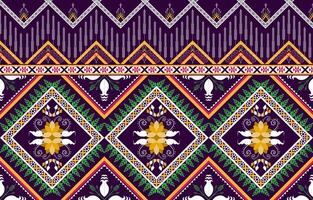 ethnique abstrait ikat art. sans couture modèle dans tribal, populaire broderie, et mexicain style. aztèque géométrique art ornement design d'impression pour tapis. vecteur