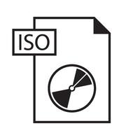 iso symbole icône vecteur