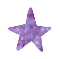mignonne étoile de mer, été clipart. main tiré aquarelle illustration vecteur