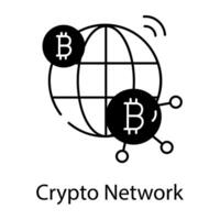 crypto-monnaie industrie icône vecteur