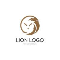 création de logo de lion vecteur