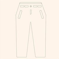 Dames jeans haleter vecteur illustration eps