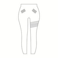 Dames jeans haleter vecteur illustration eps