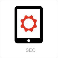 seo et optimisation icône concept vecteur