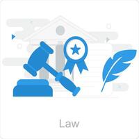 loi et légal icône concept vecteur