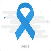 sida et HIV icône concept vecteur