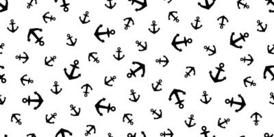 ancre sans couture modèle vecteur bateau pirate barre nautique maritime mer océan répéter fond d'écran écharpe isolé tuile Contexte illustration blanc ligne conception