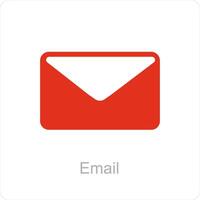 email et courrier icône concept vecteur