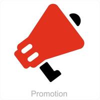 promotion et publicité icône concept vecteur