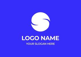 logo lettre s et cercle forme, moderne Facile et minimalsit logo conception. modifiable fichier vecteur