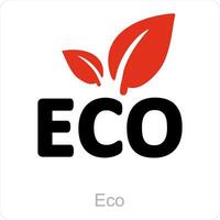 écologie et environnement icône concept vecteur