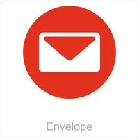 enveloppe et email icône concept vecteur