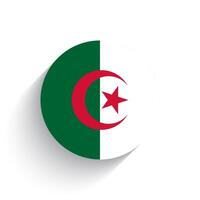nationale drapeau de Algérie icône vecteur illustration isolé sur blanc Contexte.