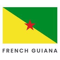 français Guyane vecteur drapeau isolé sur blanc Contexte.