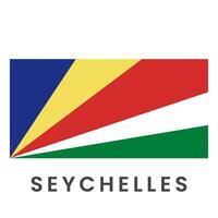 vecteur les Seychelles drapeau isolé sur blanc Contexte.