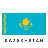 drapeau de kazakhstan vecteur icône illustration isolé sur blanc Contexte.