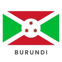 drapeau vecteur de burundi isolé sur blanc Contexte.