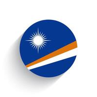 nationale drapeau de Marshall îles icône vecteur illustration isolé sur blanc Contexte.