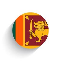 nationale drapeau icône vecteur illustration de sri lanka isolé sur blanc Contexte.