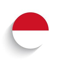 nationale drapeau de Indonésie icône vecteur illustration isolé sur blanc Contexte.