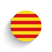 nationale drapeau de Catalogne icône vecteur illustration isolé sur blanc Contexte.